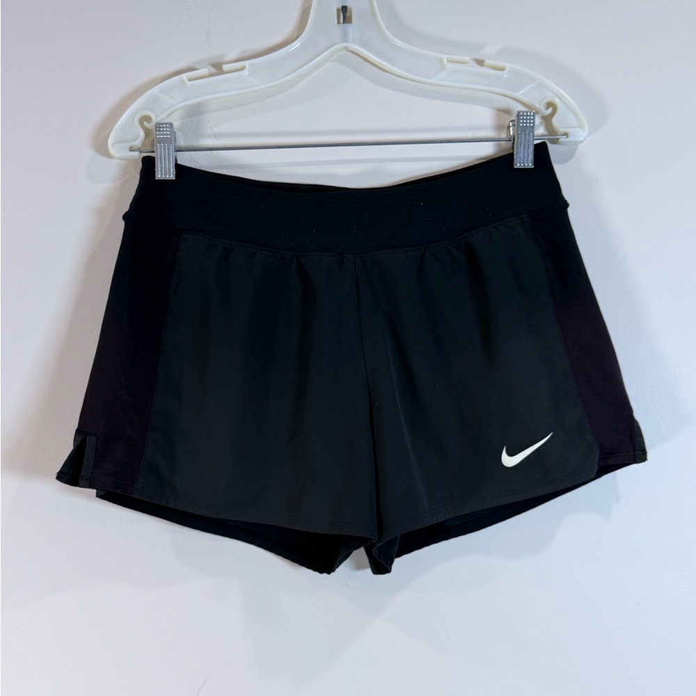 🔥Nike Women's Black Athletic Running Shorts Size M UC🔥